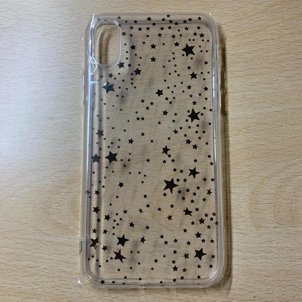 ✨Clear Gold Stars iPhone XS Max Case✨ - Picture 3 of 3